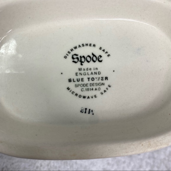 Copeland Spode's Tower Blue Gravy Boat - Picture 8 of 8